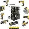 DEWALT DCK856P4-QW DCK856P4-QW Zestaw narzędzi Akumulatorowa wiertarko-wkrętarka, Akumulatorowy klucz udarowy, Akumulato