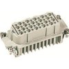 Gniazdo; Han D; 09210403101; 40 torów; 16B; poliwęglan; proste; zaciskany; 10A; 250V; szary; IP65; Harting; RoHS