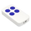 Obudowa pilota 35x65, h=13mm, ABS, biały + niebieskie przyciski Z132 MIX2
