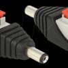65523 DC 5.5 x 2.1 mm plug > 2-pin terminal block