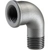 Angle, 25 bar, malleable cast iron, hot-dip galvanized, for pipe systems, 112903