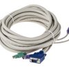 Kabel KVM Męski, dł. 7.5 m, VGA Męski - VGA, zgodne z: No, RS PRO