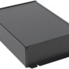 Aluminum RF enclosure, (L x W x H) 280 x 191 x 68 mm, black, IP54, 1457U2802EBK