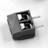 Blok terminal voor printmontage 2 zwart 5mm