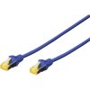Digitus DK-1644-A-0025/B Network cable CAT6A Blue 0.25m Hal-free Flame-retardant