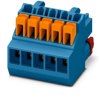 Socket, 5 pole, pitch 3.5 mm, straight, blue, 1522851