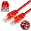 Patchcord Utp Kat.6 Kabel Sieciowy Lan 2X Rj45 Czerwony 1M Neku