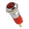 Kontrolka LED 24V czerwona 14mm 24-28VDC IP67 metal