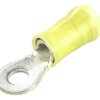 Zacisk oczkowy rozmiar przewodu 6.6mm² Ø , M4 izolowany średnica wew 4.34mm Żółty TE Connectivity