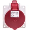 Gniazdo tablicowe skośne 5P 16A 400V czerwone IP44 3093 MEN3093