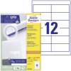Avery-Zweckform 3659-200 All-purpose labels 97x42.3mm White Paper Permanent