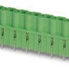 Socket header, 2 pole, pitch 7.62 mm, straight, green, 1828919
