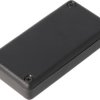 ABS miniature enclosure, (L x W x H) 80 x 40 x 15 mm, black (RAL 9005), IP54, 1551LBK