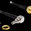 88466 HF SMA jack/mount > CRC-9 90°, 200 mm