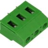 Łączówka; LE-3 AK710; 3 tory; R=7,50mm; 19mm; 20A; 300V; przewlekany (THT); proste; otwór kwadratowy; śruba prosta; śrubowy; 0,2