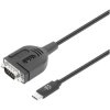 Manhattan 154499 USB-C to Serial DB9 RS232 Adapter Cable 100cm Black
