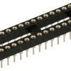 Podstawka; precyzyjna DIP; PDIP28p; 2,54mm; wąska 0,3