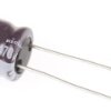 Kondensator 470μF 25V dc Radialny, Otwór przelotowy Nichicon roztaw: 5mm 10 (Dia.) x 16mm