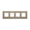 Ramka ozdobna Eikon Evo, 2+2+2+2M, Dark Bronze, 21669.05