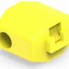 Branch terminalwith insulation, 4.0-6.0 mm², AWG 11 to 10, yellow, 49.76 mm, 735411