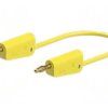 Przewód pomiarowy 60VDC 30VAC 19A Dł: 1m żółty Izolacja: PVC 64.1031-10024