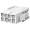 Plug housing, 8 pole, pitch 4.2 mm, straight, white, 1586018-8