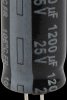 EEUFR1E122L Electrolytic capacitor, radial, 1200 µF, 25 V, 105°C, low ESR