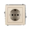 Deco Gniazdo Pojedyncze Z/U Schuko Beżowy 1Dgp-1Sp