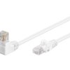 Kabel Patchcord Cat 5e U/UTP (1x90°) RJ45/RJ45 1m biały