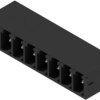 Pin header, 8 pole, pitch 3.81 mm, angled, black, 1793180000