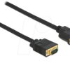 86756 Cable DVI 24+5 female to VGA male 1 m