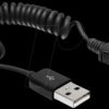 83162 USB 2.0 A plug > USB micro-B plug Spiral cable