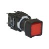 Przycisk kryty serii D, 16mm z tworzywa, kwadratowy, 1NO+1NC, czerwony, T0-D102KDK