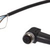 Kabel konfekcjonowany jednostrony złącze M12 żeńskie 4-pin kątowe wolny koniec przewodu 4x0,34mm² 5m PUR IP67 250V VK505321