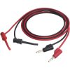 VOLTCRAFT MSL-102 Test lead 4 mm plug .00 m Black Red