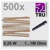 Zestaw rezystorów węglowych TRU COMPONENTS TC-12888464 T22P059 osiowy THD 0.25 W 5 % 500 szt.