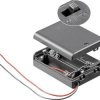 Goobay 12445 Pudełko na baterie 3xAA kabel (D x S x W) 68.5 x 48 x 18.7 mm