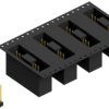 Pin header, 9 pole, pitch 2.54 mm, angled, black, SL10SMD1309GBTR