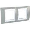 UNICA PLUS Ramka 2 podwójna pozioma szary alabaster MGU6.004.865 SCHNEIDER ELECTRIC
