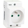 Gniazdo na szyne TH 35 z bolcem uziemiającym 230V VCX GN TH