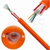 Kabel światłowodowy DAC 4 włókna SM 9/125 G.652.D zewnętrzny ziemny pomarańczowy ZTT