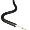 Kabel światłowodowy, rdzenie: 4 Niska emisja dymu, bez halogenu (LSZH), średnica: 0.0625mm, Wielomodowy, Czarny