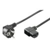 Kabel Zasilający Iec320 Schuko Na C13 10A 2M Kątowy Icoc 01-Nc-D/Ang