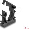 60484 Cable sleeve holder with locking clip 18.5 mm 8 pieces black