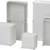 Fibox EKOE 130 G Obudowa instalacyjna 280 x 280 x 130 poliwęglan szaro-biały (ral 7035) 1 szt.