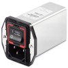 Gniazdo zasilające IEC z filtrem przeciwzakłóceniowym2 4A IEC/EN 60601-1 Schaffner Montaż na panelu 5 x 20mm