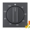 BERKER B.KWADRAT Płytka czołowa z pokrętłem do mechanicznego wyłącznika czasowego 0-120min antracyt mat 16331606 HAGER