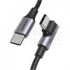 UGREEN Kabel USB 3.0 typ-C / typ-C kątowy (wtyk / wtyk) Quick Charge 3.0 US334 czarny 1m