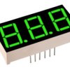 Wyświetlacz 7segmentowy 3cyfry zielony w.an