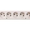 Gniazdo Przenośne Pięciokrotne 16A 2P+Z 250V Białe Gn-570